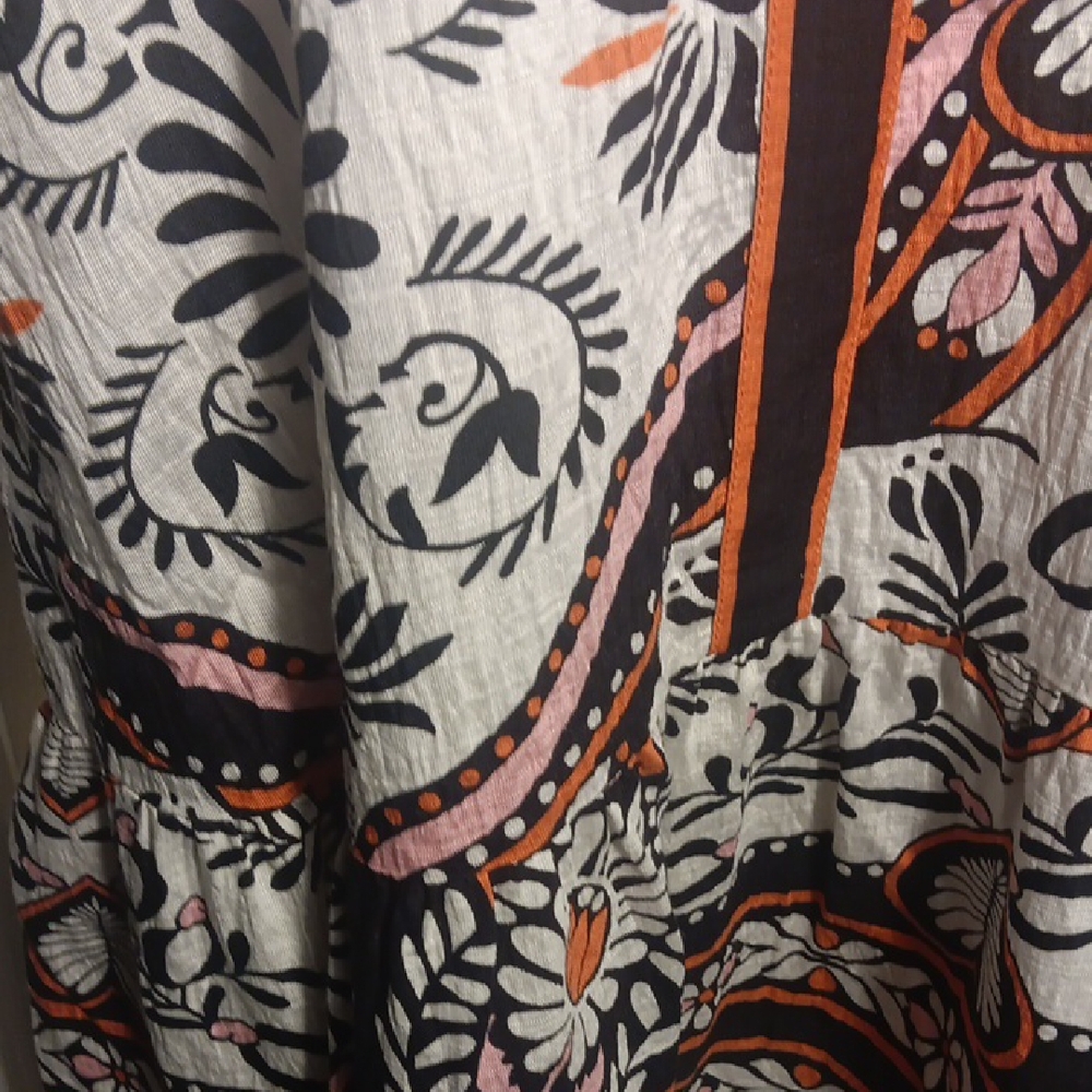 THML Puff Sleeve Floral Printed Tiered Dress - Picture 9 of 15